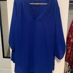 Elegant Blue Women's Top